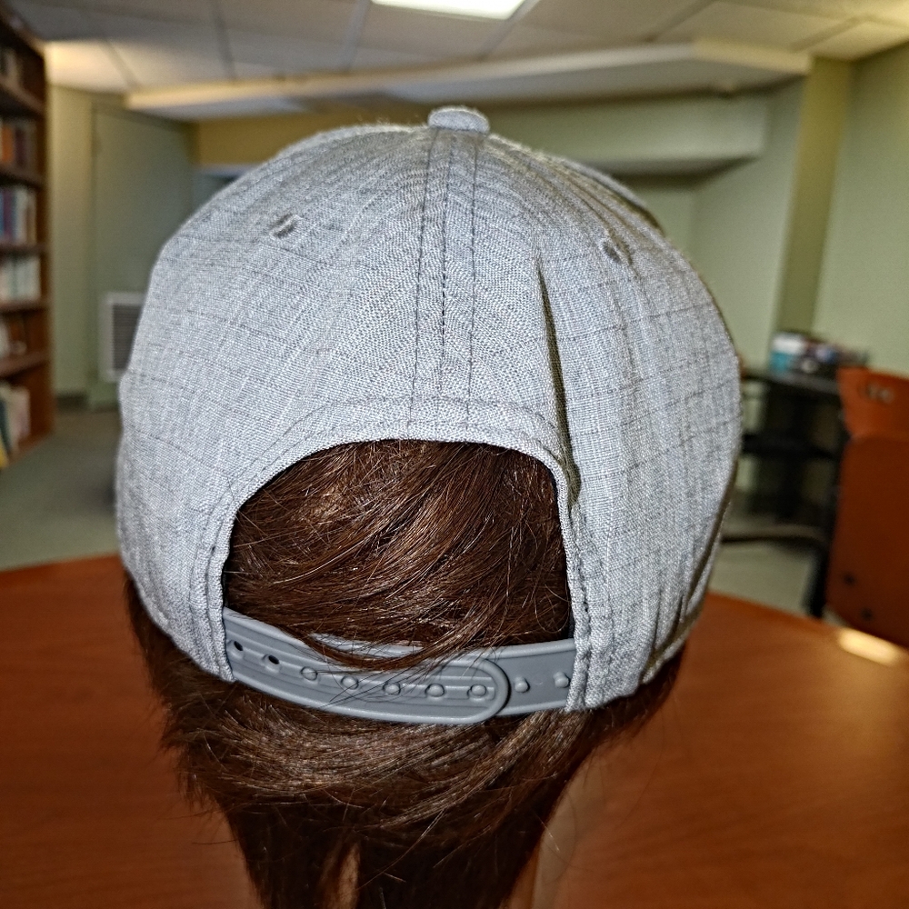 Miniso Stitched Leather Patch Snapback Hat Cap - image 5